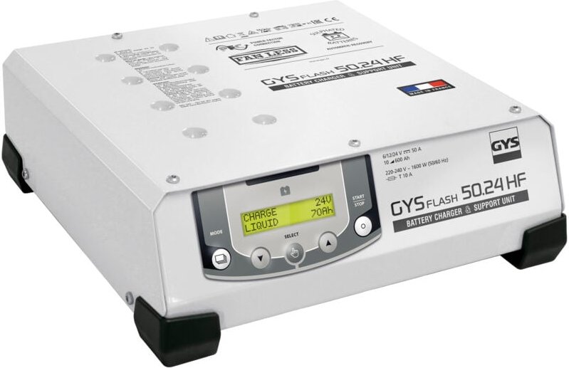 GYS - flash 50.24 hf 029620 Automatikladegerät 6 v, 12 v, 24 v 50 a 50 a 50 a