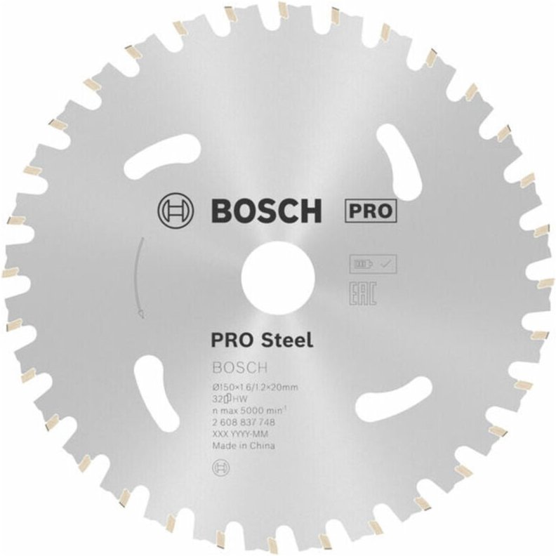 Pro Steel cordless Kreissägeblatt, 150 x 1,6 x 20 mm, T32 - Bosch