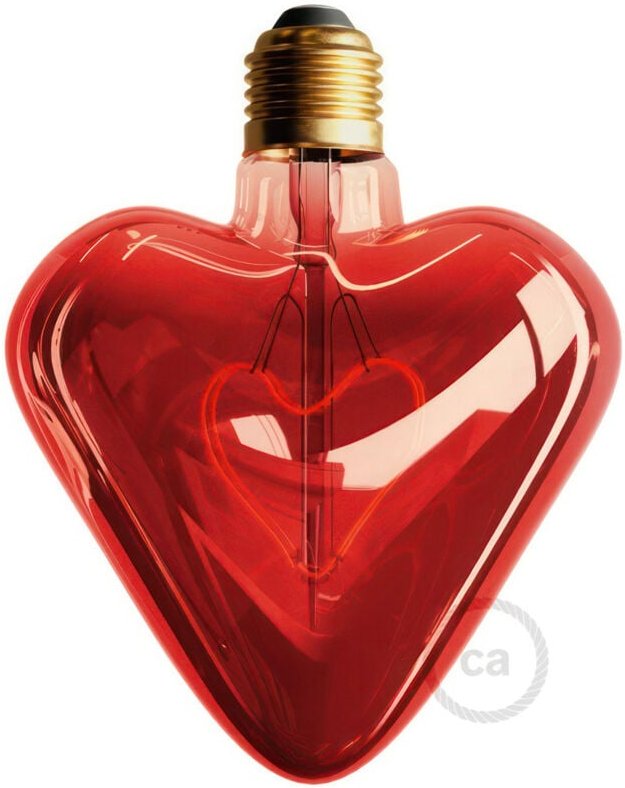 Creative Cables - Creative-cables italy led glÜhbirne herz rot 5w e27 2000k dl700183.0da