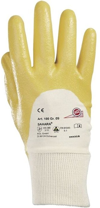 Thumbnail - HONEYWELL 010010141E Handschuhe Sahara 100 Größe 10 gelb BW-Trikot m.Nitril EN 3