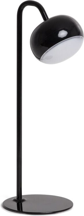 Efectoled - led- Tischlampe aus Metall 3W mit wiederaufladbarem USB-Akku Tunja Schwarz