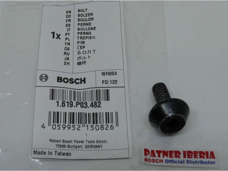 Original Bosch 1619P03482 Ersatzteil Schraube für gcm 10, mx, gcm 8 s und gtm 12