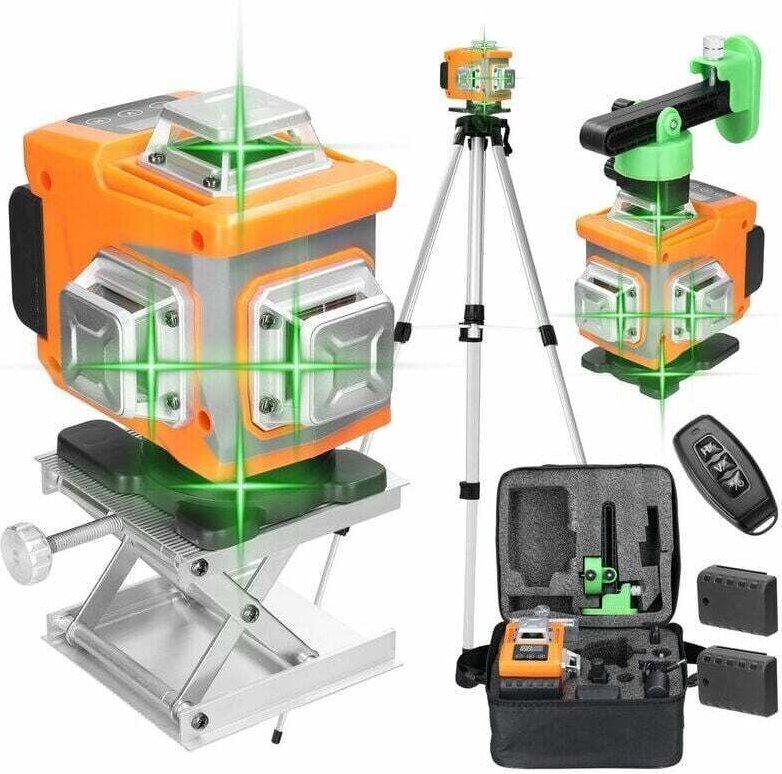 Multifunktionaler 16-Linien-Laser, 3H, selbstnivellierend, omnidirektionales Nivelliergerät für Böden und Wände, horizon...