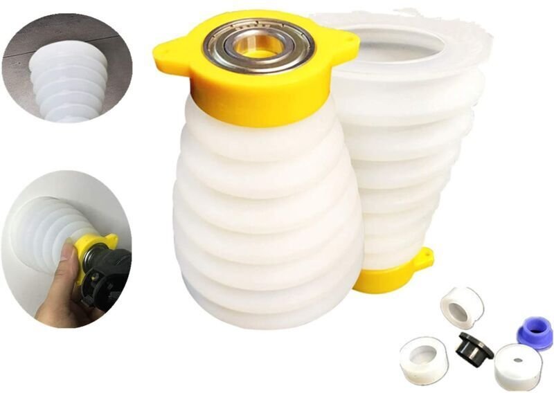 1 Stück – Staubabsaugung für Bohrer, Staubfänger für Bohrer, Staubfang für Bohrer, Gummi-Staubschutz für Bohrer an der D...