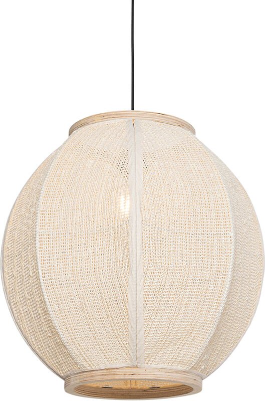 Orientalische Hängelampe Naturstoff 46 cm - Rob