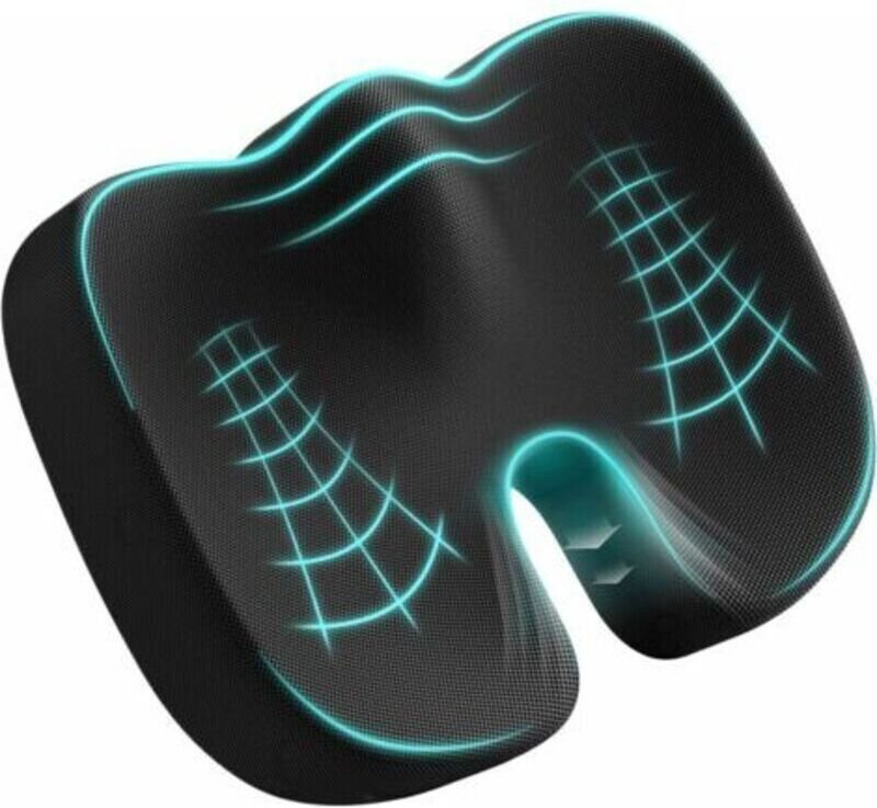 Steißbeinkissen, ergonomisches Sitzkissen aus Memory-Schaum für Büro, Auto, Rollstuhl