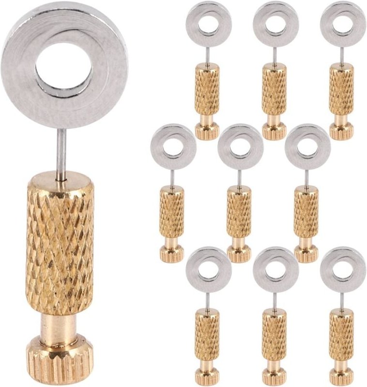 10-teiliges DIY-Werkzeug für handgefertigte Lederhandwerksnadeln mit festem, spärlichem Stich