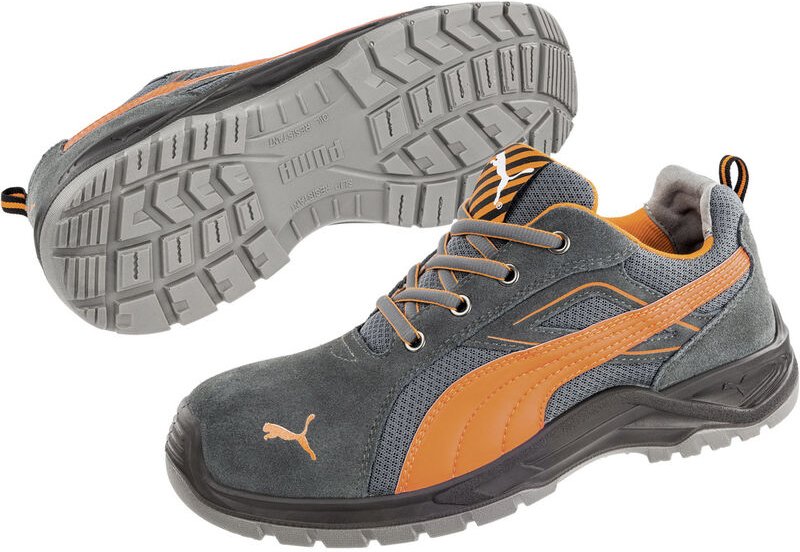 Puma Safety Shoes - puma Omni Orange Low src 643620-44 Sicherheitsschuh S1P Schuhgröße (eu): 44 Schwarz, Orange 1 St.