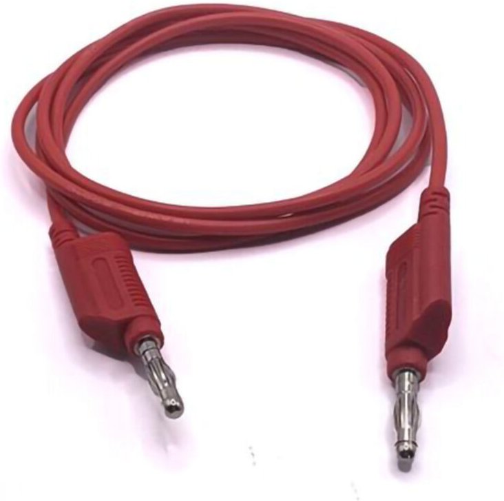Mueller Electric BU-2020SR-A-60-2 Messleitung Bananenstecker 4 mm Bananenstecker 4 mm 152.4 cm Rot 1
