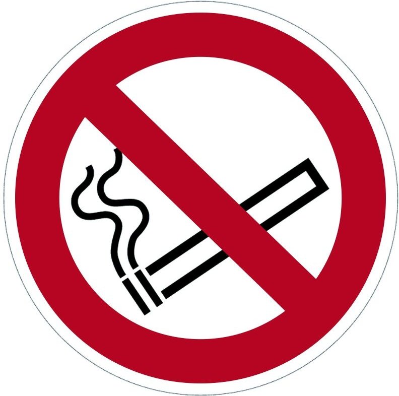 VISO-Scheibe - Rauchverbot - Diam 280 mm - DP11