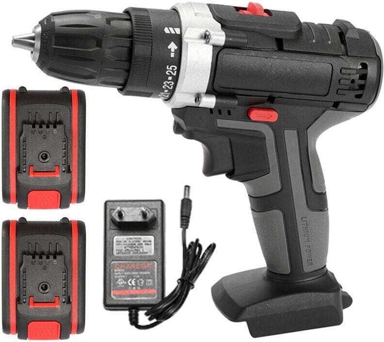 36V Akku-Bohrschrauber led Akku-Bohrschrauber-Set Variable Geschwindigkeit Elektrische Bohrmaschine Power Drill Familie ...