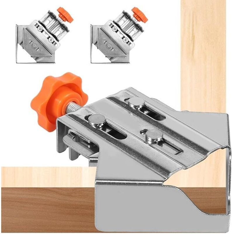 2er-Pack dicke Eckklemme aus Edelstahl, präziser Öffnungs-/Schließtyp, rechtwinklige Klemme für die Holzbearbeitung, ver...