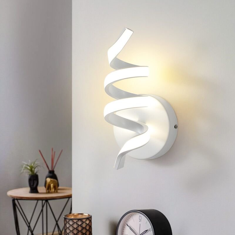 Wandleuchte Innen led Wandlampe: Treppenhaus Wohnzimmer Schlafzimmer Flur Modern Design Wand Lampe 7W Weiß Wandleuchten ...