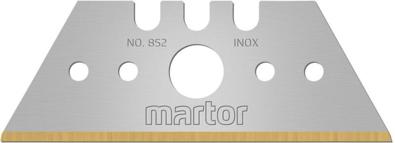 Martor - Trapezklinge Nr. 852, Schneiden TiN-beschichtet, rostfrei, 1 ve = 5 im Papier