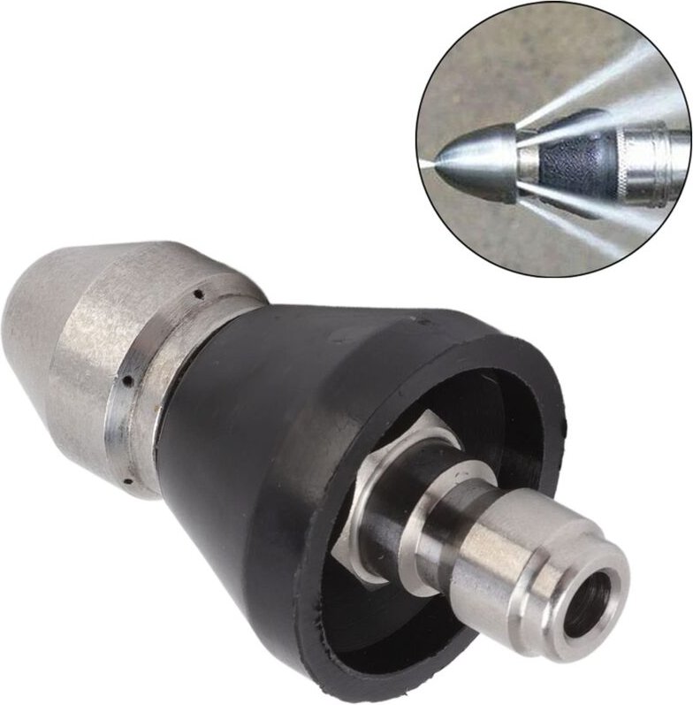 Zoternen - G1/4 Kanalrohr-Reinigungsdüse, Edelstahl-Druckkanal-Jetter-Düse für Rohr-Unclogger-Reinigungszubehr