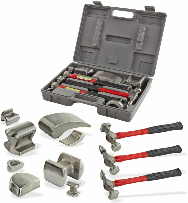 Dema - Karosserie Ausbeulset Ausbeulsatz Ausbeulwerkzeug 7 tlg Dellen Reparatur Set