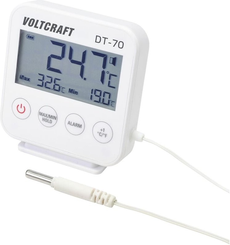 VOLTCRAFT DT-70 Kabeltemperaturfühler Messbereich Temperatur -40 bis +70 °C Fühler-Typ NTC HACCP-ko