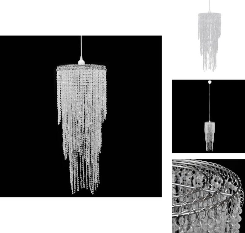 Kronleuchter - Kristall Anhänger Kronlampe 26 x 70 cm - Transparent