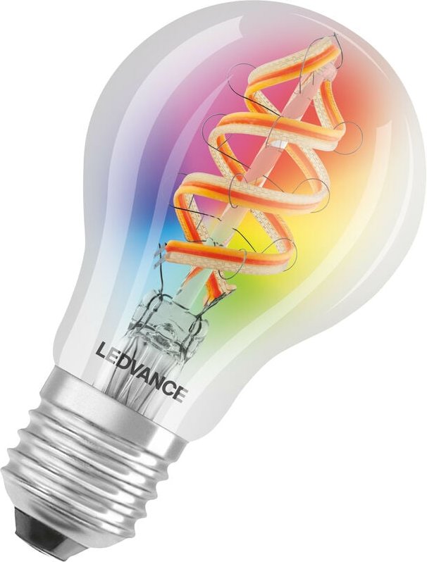 Ledvance - Smarte LED-Lampe mit Wifi Technologie, Sockel E27, Dimmbar, RGB-Farben & Lichtfarbe änderbar, Classic a form,...