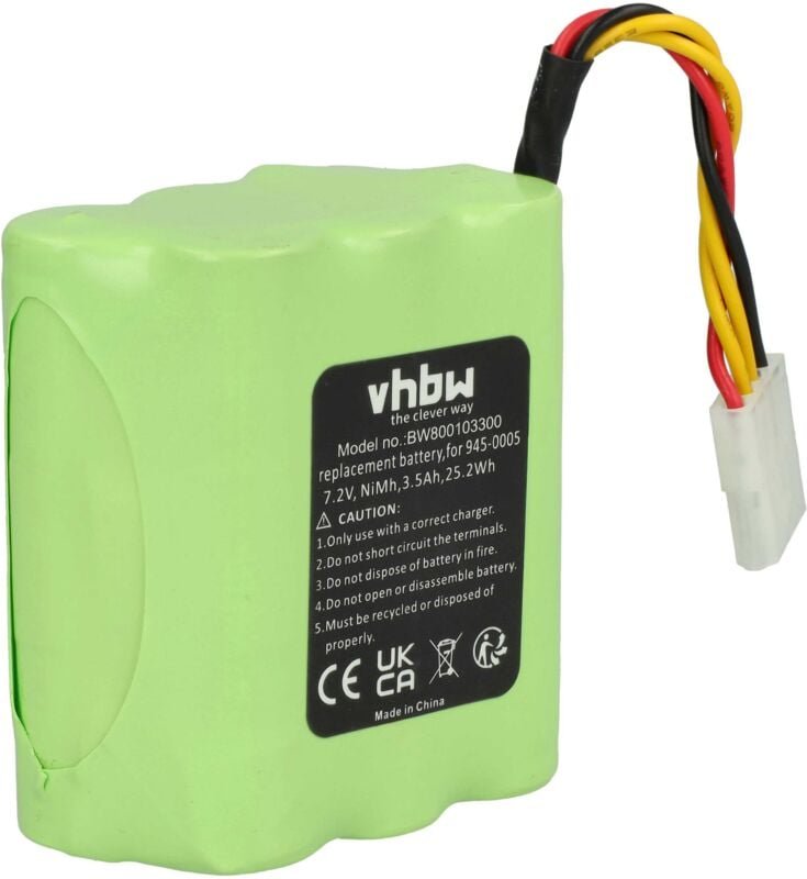 Ni-MH Ersatzakku Akku 3500mAh (7.2V) kompatibel mit Neato Robotics, Neato Signature Pro, Essential Saugroboter Staubsaug...