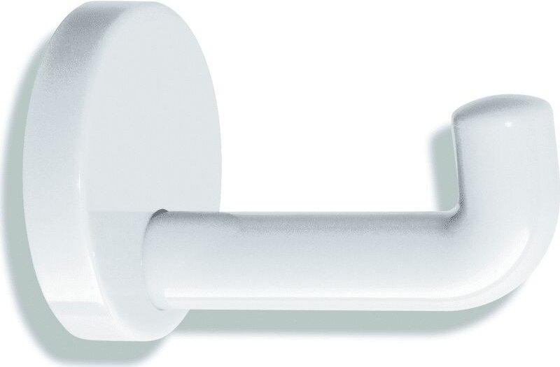 Mantelhaken Hewi 477.90.030 Höhe 70 mm, Tiefe 100 mm, Polyamid reinweiß