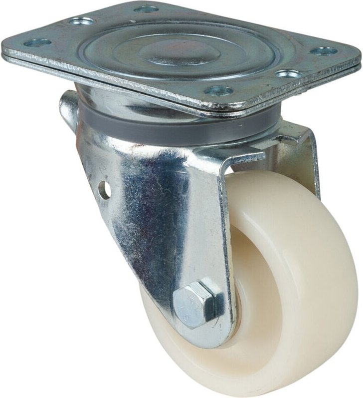 BS Rollen Lenkrolle N100.B10, mit Platte, Durchmesser 100, B 45mm 500kg, Kunststoff