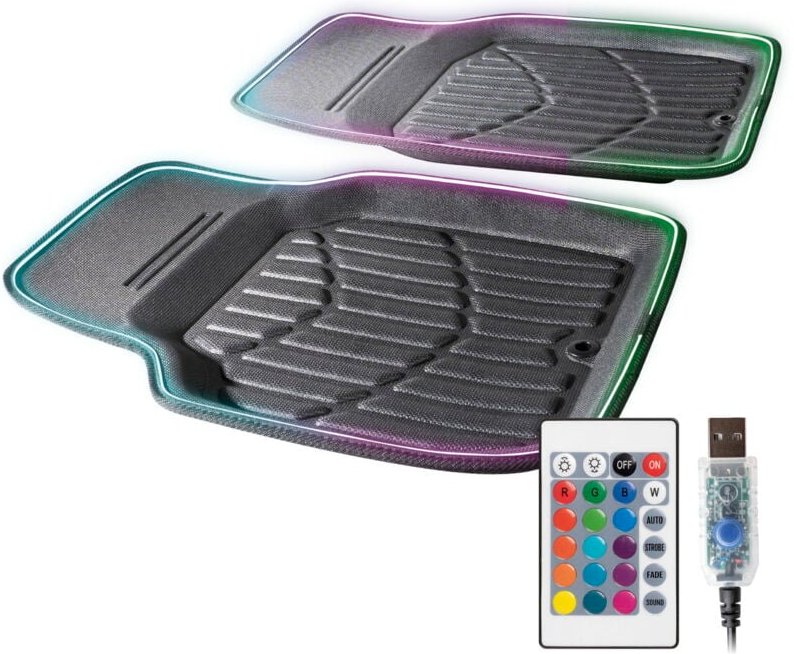 Universal Fußmatten Glow mit Fernbedienung 2-teilig 48x68cm Fußmatten, Teppiche & Laderaumwannen fürs Auto - Walser