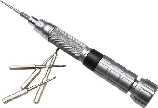 Dolaso - Präziser Schraubendreher aus legiertem Stahl S2, Typ T3 Precision 1,2 mm, Präzisionsschraubendreher für iPhone,...