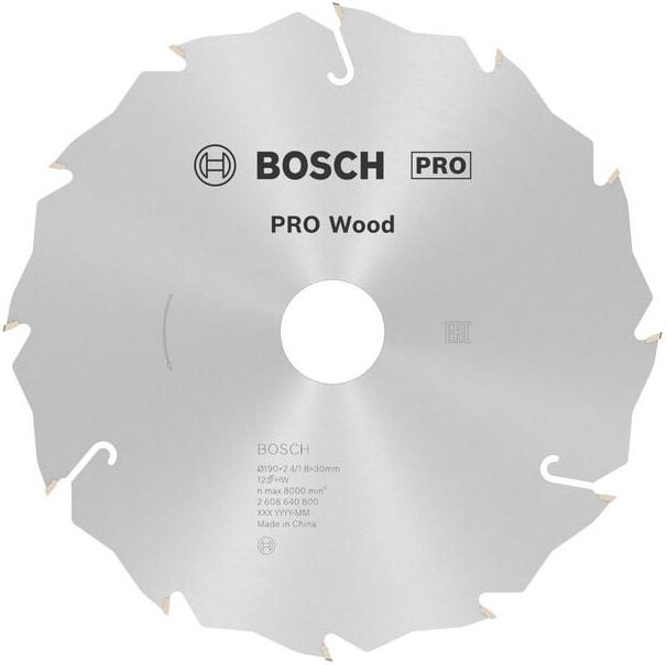 Bosch PRO Holz KSB,190x2.4x30mm,T12 - 2608640800