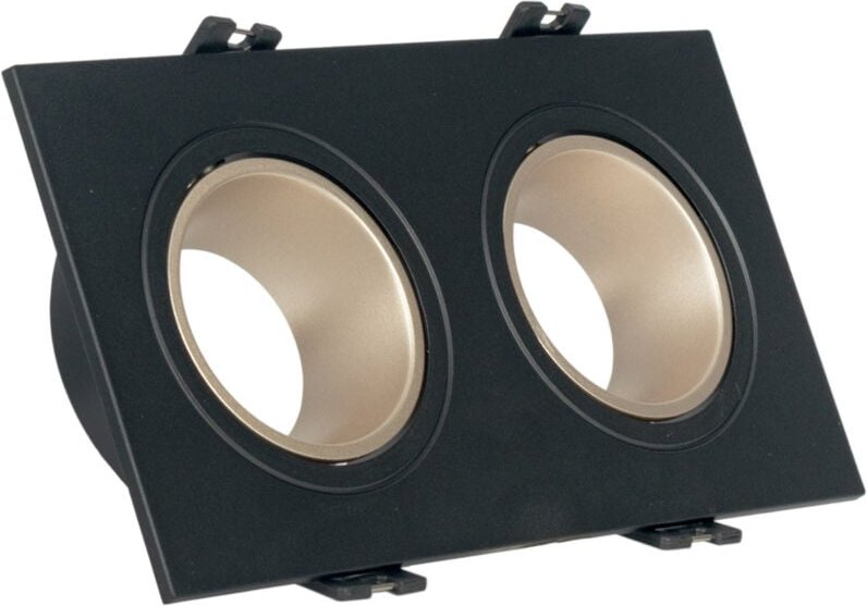 Schwenkbares Doppel-Downlight GU10 / MR16 - Niedrig ugr -