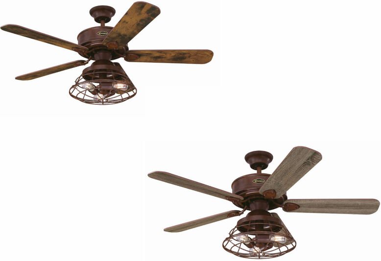 Deckenventilator Barnett Braun 122 cm mit led Leuchte