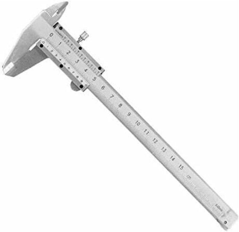 Digitaler Messschieber, Messschieber aus Kohlenstoffstahlmetall, Mikrometer-Messwerkzeug mit Kunststoff-Aufbewahrungskof...