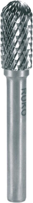 Ruko - 116023 Frässtift Hartmetall Walze 12 mm Länge 65 mm Schaftdurchmesser 6 mm