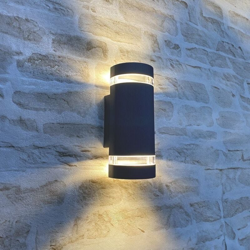 Thumbnail - Torre Anthrazit abgerundete Außenwandleuchte IP54