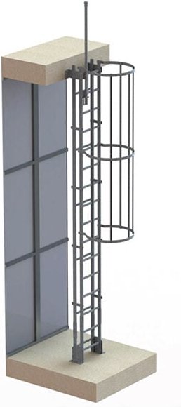 Ortsfeste Steigleitern - Steighöhe 1,50 bis 1,96m - CRINO2F-ST-IN316-2