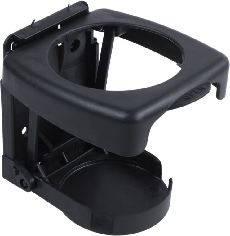 Tlily - Schwarzer, zusammenklappbarer Getränkehalter für Getränkedosen und Flaschen aus Kunststoff für Auto und lkw