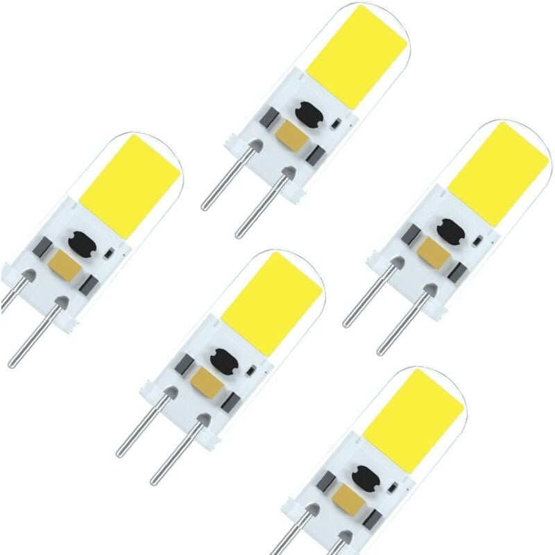 G6,35 LED-Glühbirne, GY6,35 LED, 2 W, AC, DC, 12 V, hohe Helligkeit, entspricht 20 Watt Halogenlampe, Kaltweiß 6000 K (5...