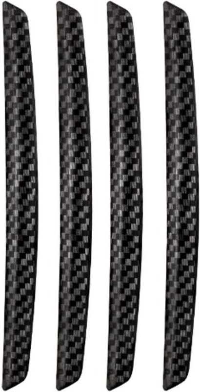 4 Stück schwarze Türkantenschutzfolien aus Kohlefaser, Auto-Kollisionsschutzaufkleber, können in verschiedenen Autos ver...