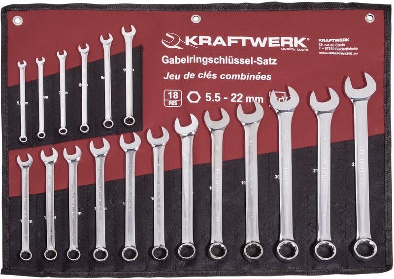 18-t. Gabelringschl.satz 5-22mm Rollt.