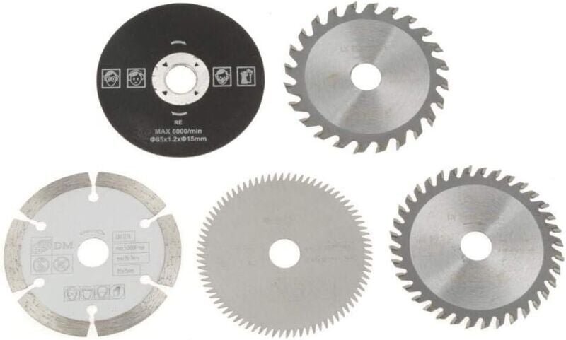 Sägeblätter – 15 mm Innendurchmesser, 85 mm, Mini-Hartmetall-Kreissägeblatt für Schneidwerkzeug, 5 Stück..DEBUNS