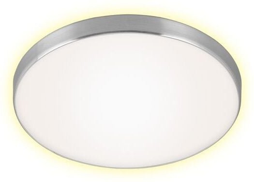 Briloner - led Deckenleuchte Deckenlampe 12W weiß-silber Metall-Kunststoff Ø28,5cm