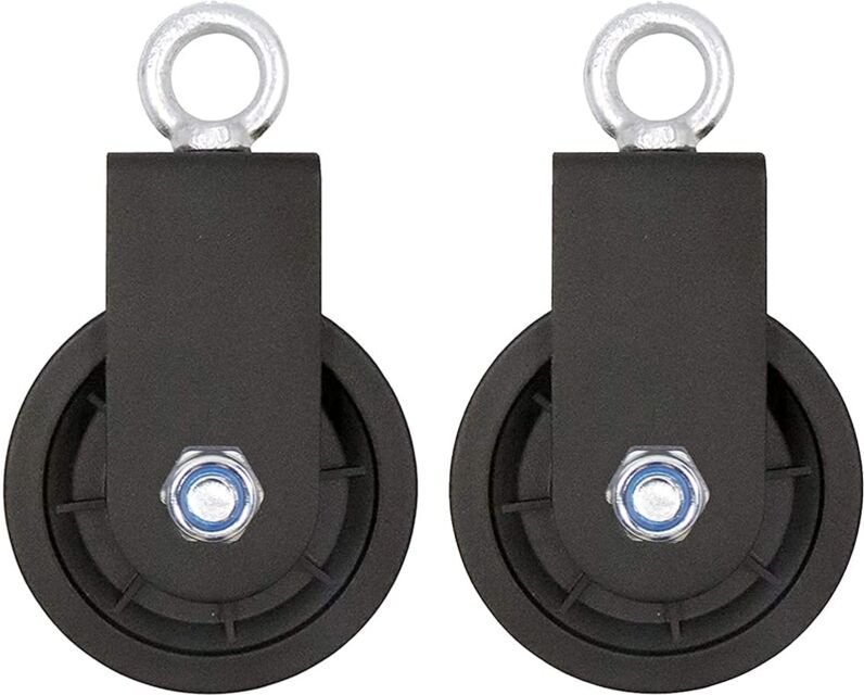 Riemenscheiben, 90 mm, Kabelrolle, 360-Grad-Drehung, Zugrad für Flaschenzugsystem, Heimwerkergeräte, Hebeblock, Hebeleit...