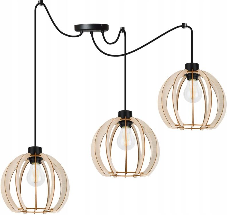 Moderne Led-Deckenhängelampe Aus Holz