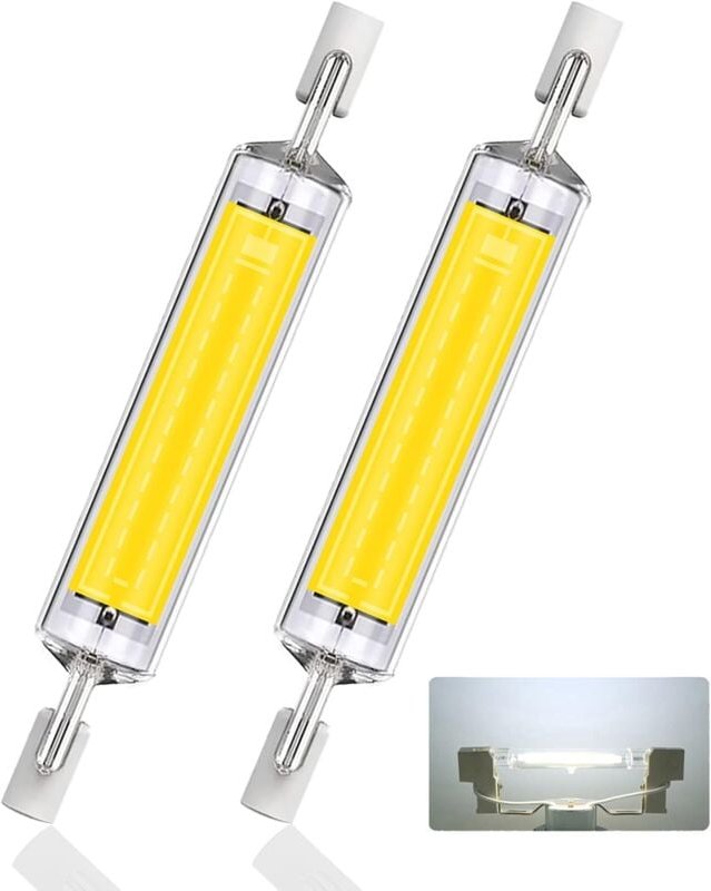 Memkey - R7S led 118 mm, Kaltweiß 6000 k, 10 w, ersetzt Halogen. R7S J118 100 w, ac 220 V–240 v, 1000 lm, Abstrahlwinkel...