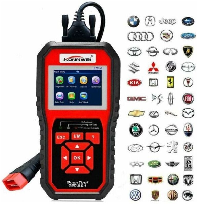 Konwei KW850 OBD2 II Scanner Tester Auto ECU Diagnose Code Reader
