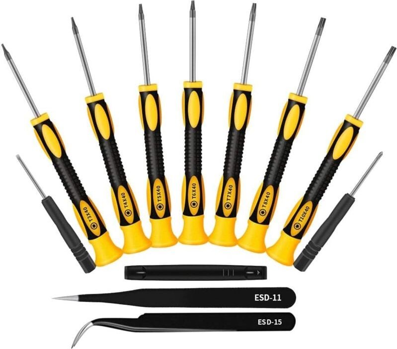 Thumbnail - Professionelle magnetische Präzisions-Torx-/Stern-/Tx-Schraubendreher, 6-teiliges Set/Kit, T3 T4 T5 T6 T8 T10