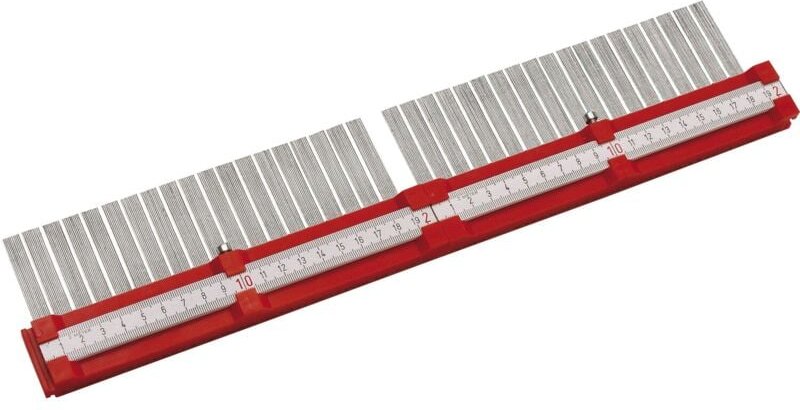 Konturenlehre groß 1000mm - Konturenlehre Metall, unbegrenzt aneinander steckbar, 5-teilig