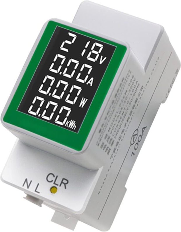 PZEM-008 Strom Energiezähler Verbrauch Amperemeter AC50-300V/100A Amperemeter Digitalanzeige Spannungsprüfer Wattmeter