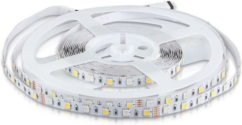 V-TAC VT-5050 Led Strip 12V SMD5050 8w/mt strip 5Mt RGB+W 4000K 60led/m - SKU 212552