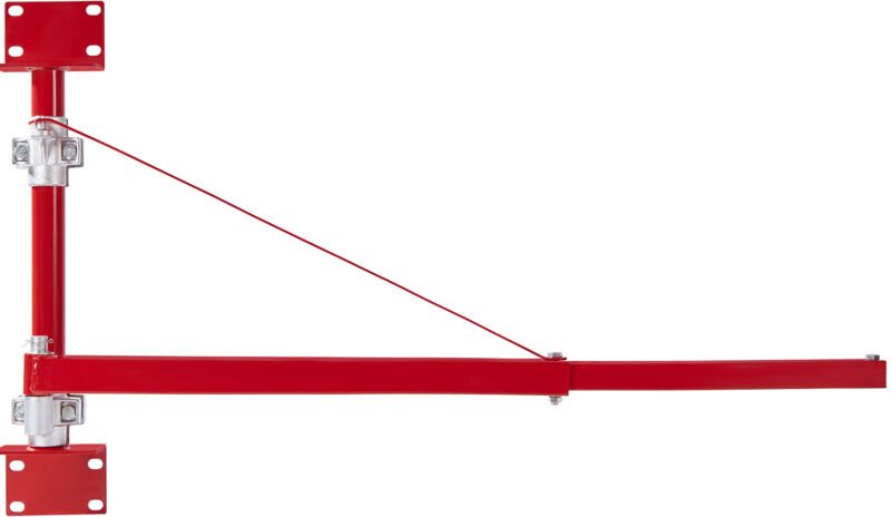 Mophorn - Elektrischer Hebearm, 1320 lbs Max Tragkraft, Schwinghalterung mit Stange, Stahlrahmen, 180° schwenkbarer Hebe...